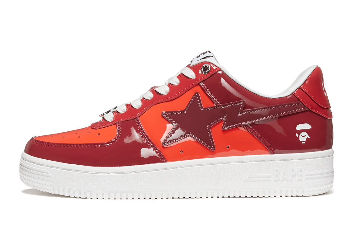 A Bathing Ape Bapesta Color Camo Red 1