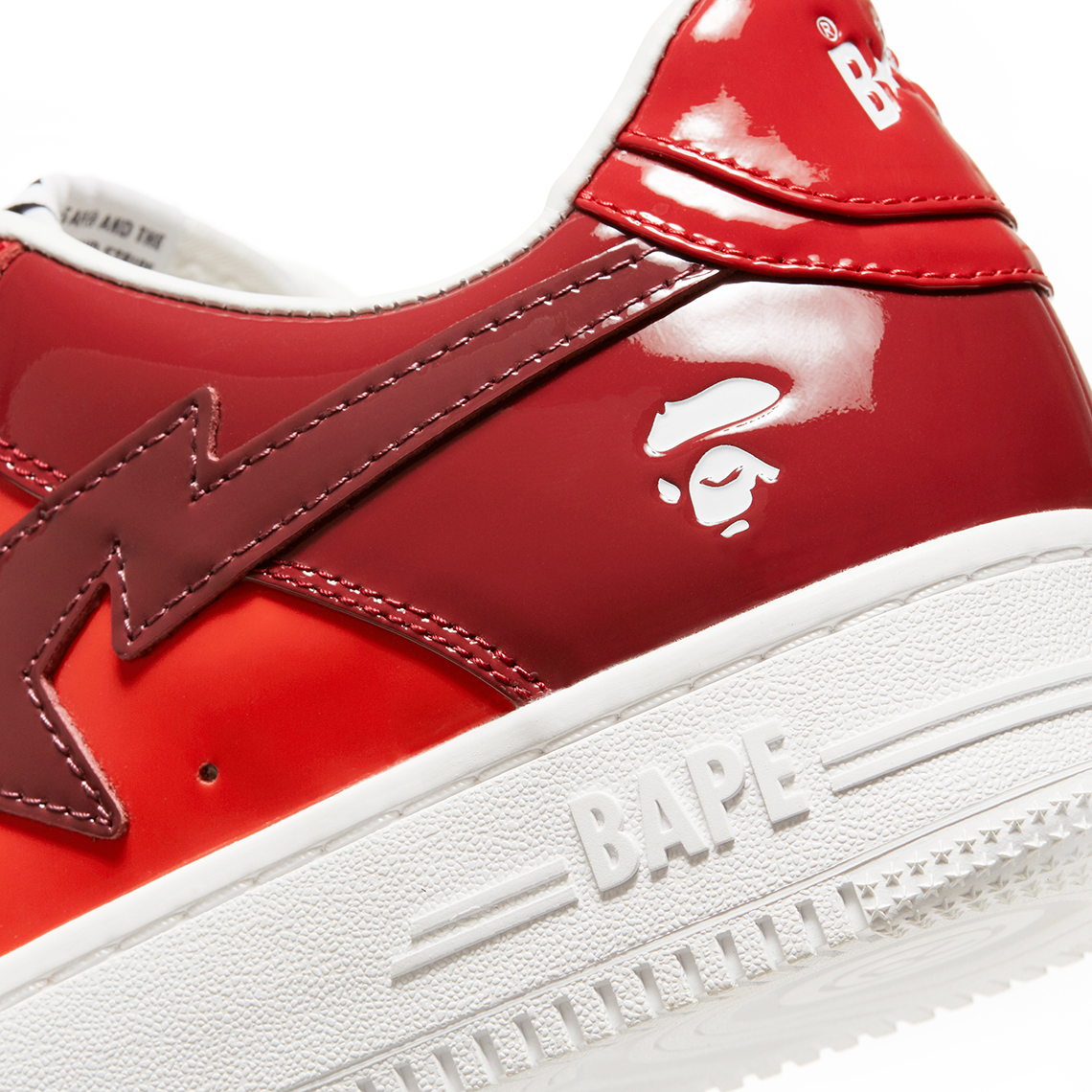 A Bathing Ape Bapesta Color Camo Red 3