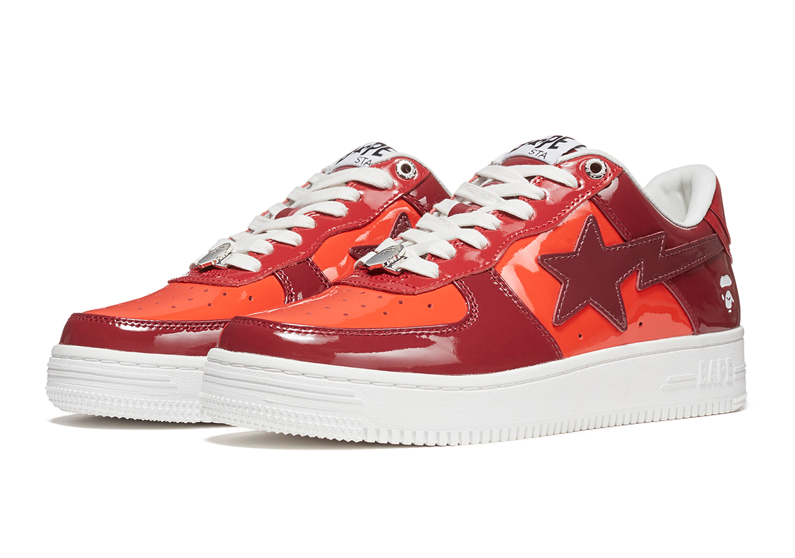 A Bathing Ape Bapesta Color Camo Red 4