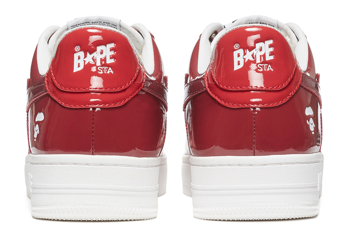 A Bathing Ape Bapesta Color Camo Red 5