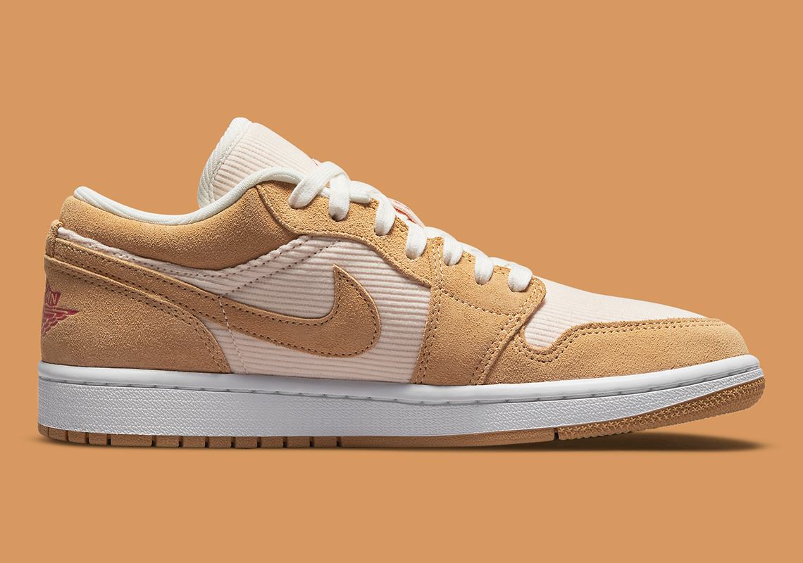 Air Jordan 1 Low Tan Suede Corduroy Dh7820 700 1
