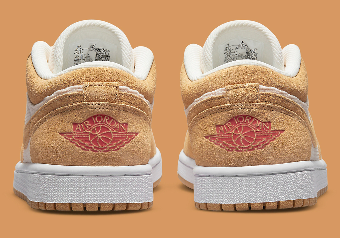 Air Jordan 1 Low Tan Suede Corduroy Dh7820 700 7