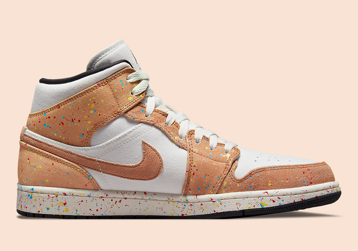 Air Jordan 1 Mid Paint Splatter Da8005 100 2