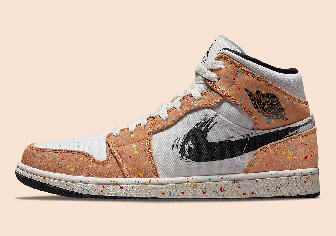 Air Jordan 1 Mid Paint Splatter Da8005 100 3