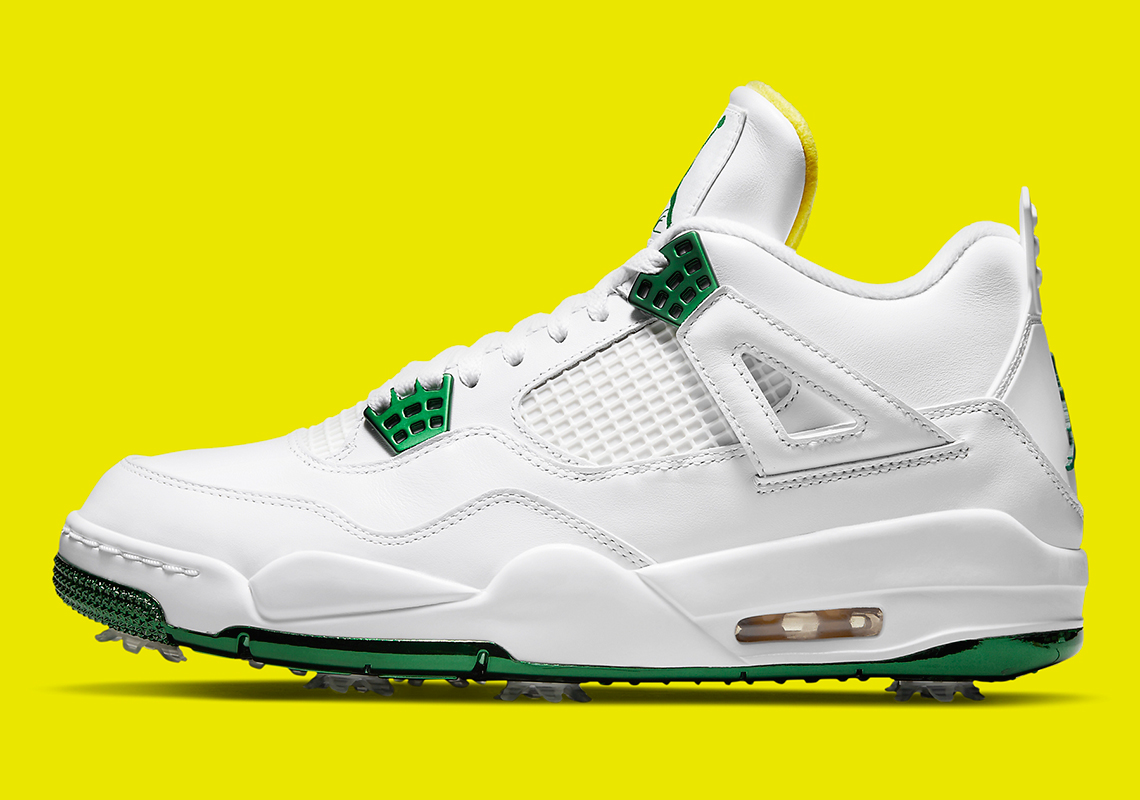 Air Jordan 4 Golf White Green Yellow Cz2439 100 2