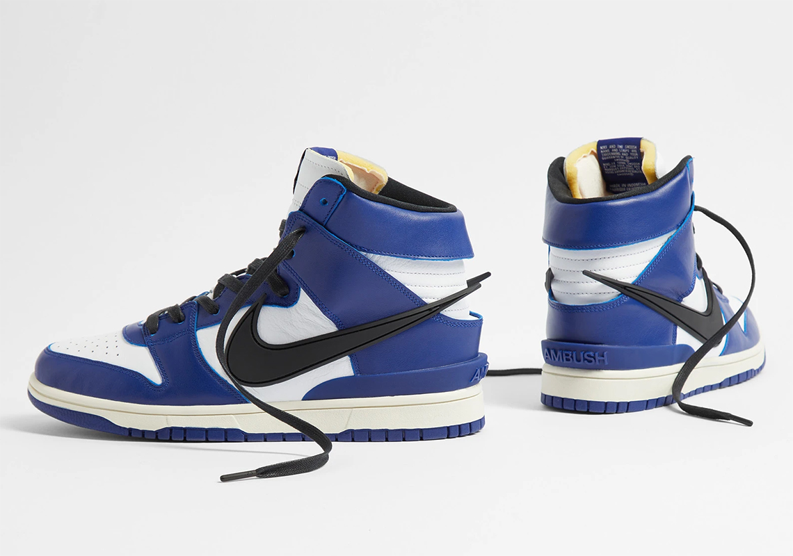 Where To Buy The AMBUSH x Nike Dunk High “Deep Royal Blue”