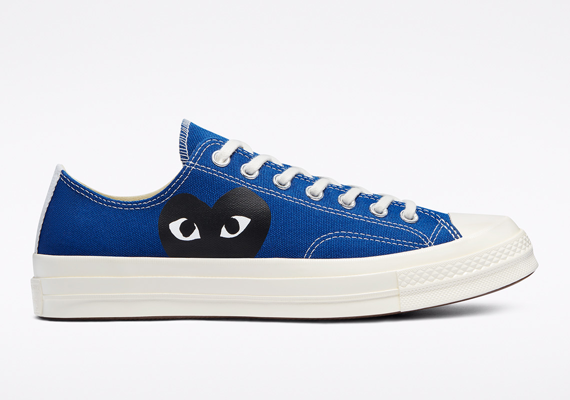 Cdg Play Converse Chuck 70 Ox Blue Quartz 171848c 1