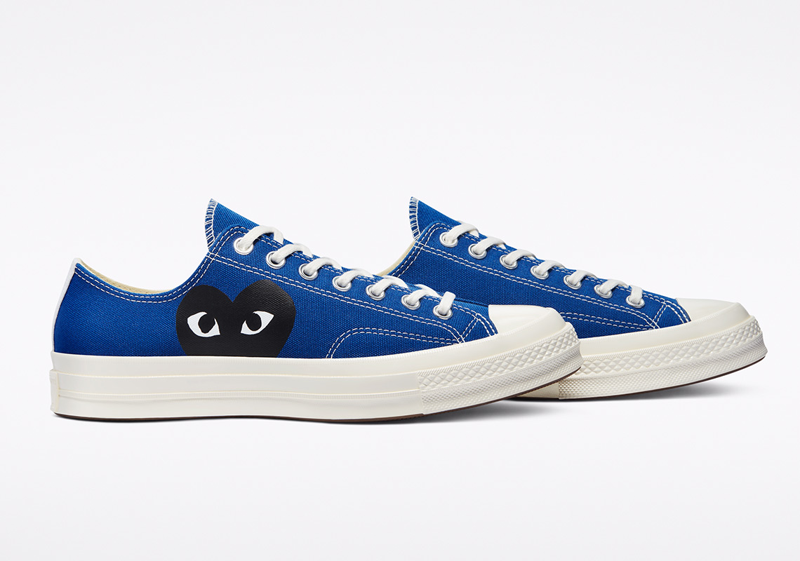 Cdg Play Converse Chuck 70 Ox Blue Quartz 171848c 2