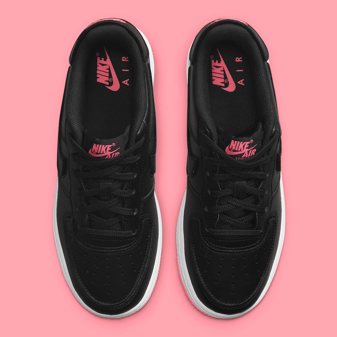 Nike Air Force 1 1 Gs Black Hyper Pink Black Db4545 005 9