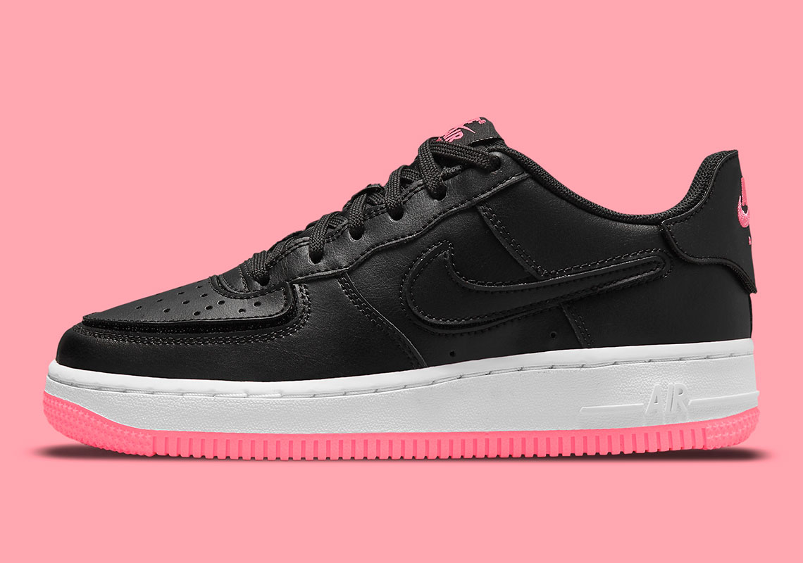 Nike Air Force 1 1 Gs Black Hyper Pink Black Db4545 005 10