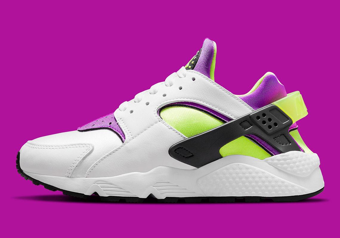 Nike Air Huarache White Neon Yellow Magenta Black Dh4439 101 7