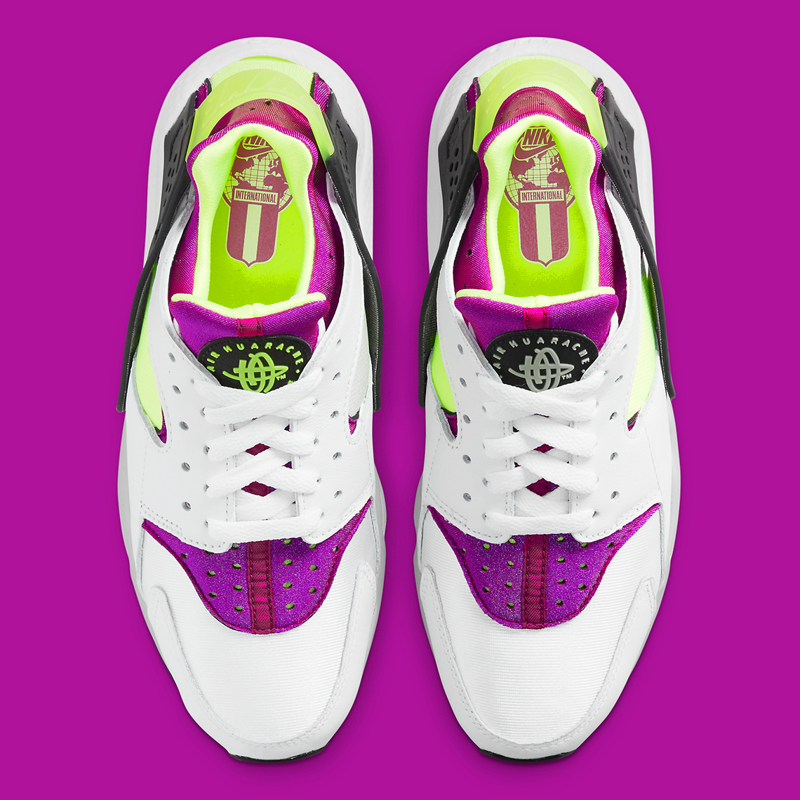 Nike Air Huarache White Neon Yellow Magenta Black Dh4439 101 8