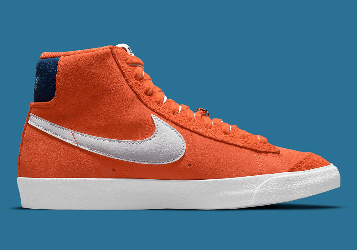 Nike Blazer Mid 77 First Use Orange White Deep Royal Blue Dc3433 800 1