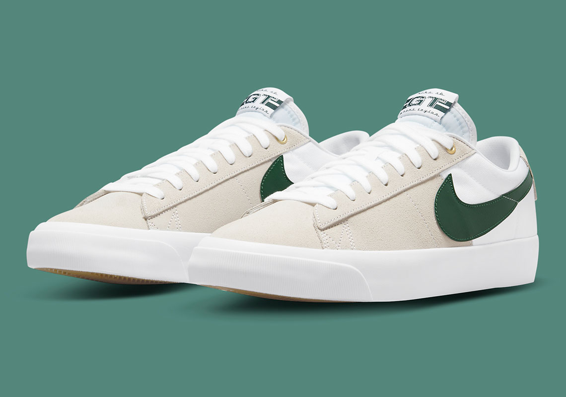 The Nike SB Blazer Low GT Gets A Split-Tone Look And Green Accents