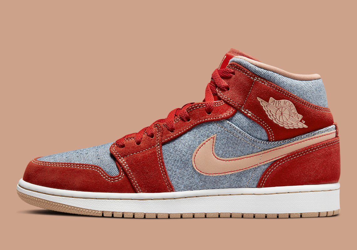 Upcoming Air Jordan 1 Mid "Denim" Mimics Levi's Collaboration From 2008