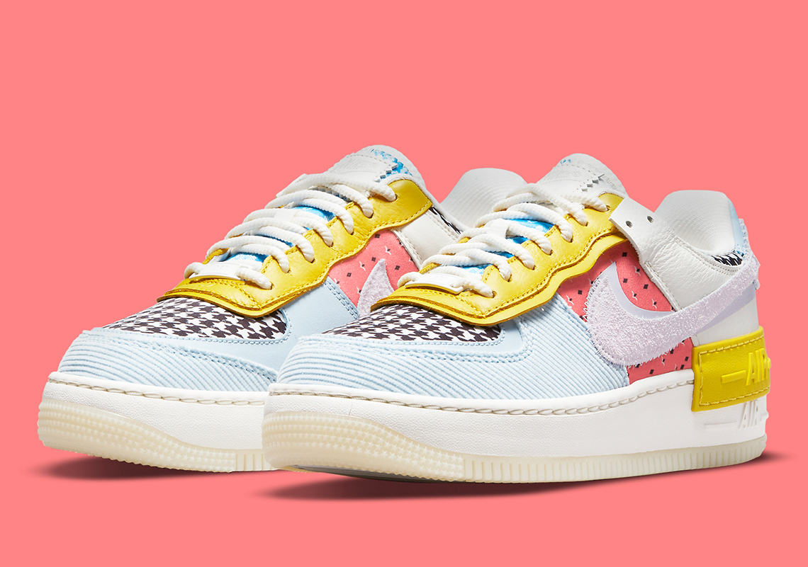 The Nike Air Force 1 Shadow Continues To Mix Loud Patterns And Textures