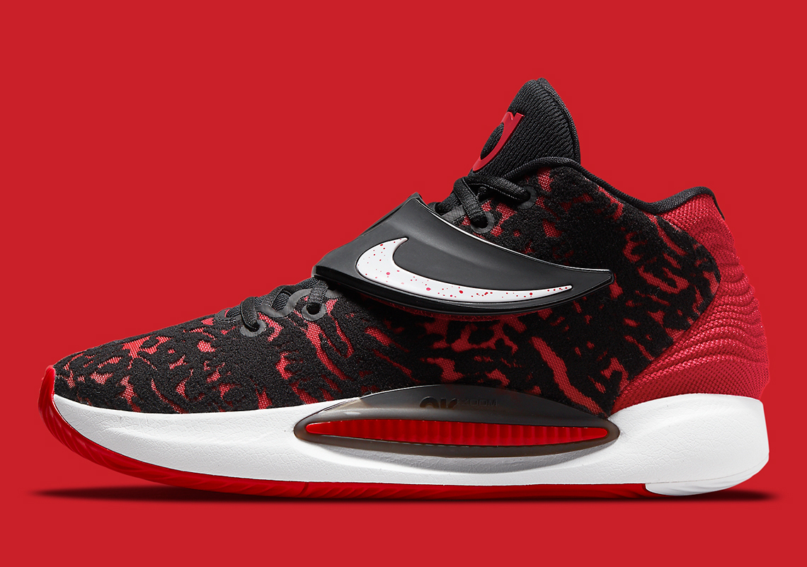 The Nike KD 14 Appears In A Classic "Black/Red" Colorway