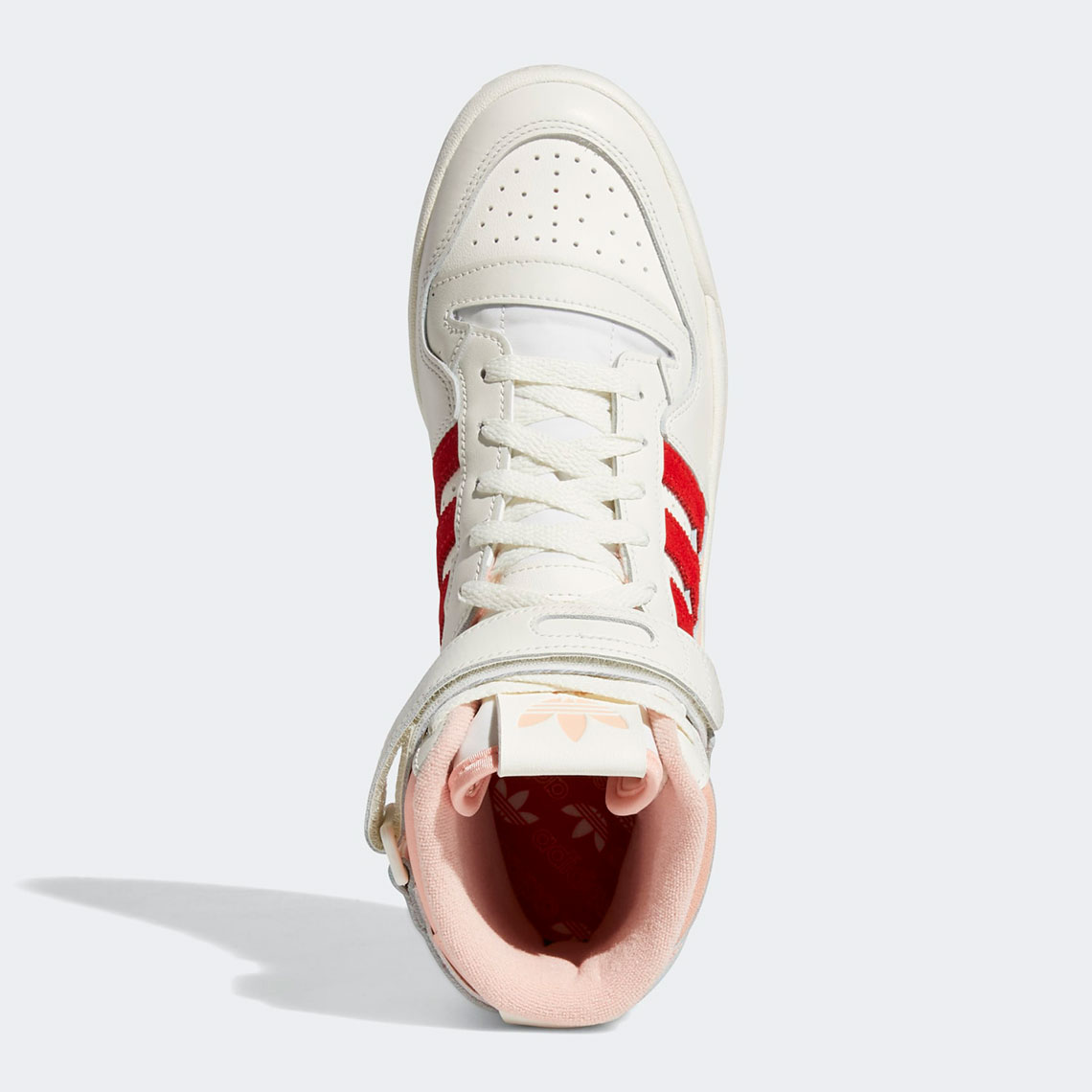 Adidas Forum 84 Hi Off White Pink Glow Vivid Red H01670 2