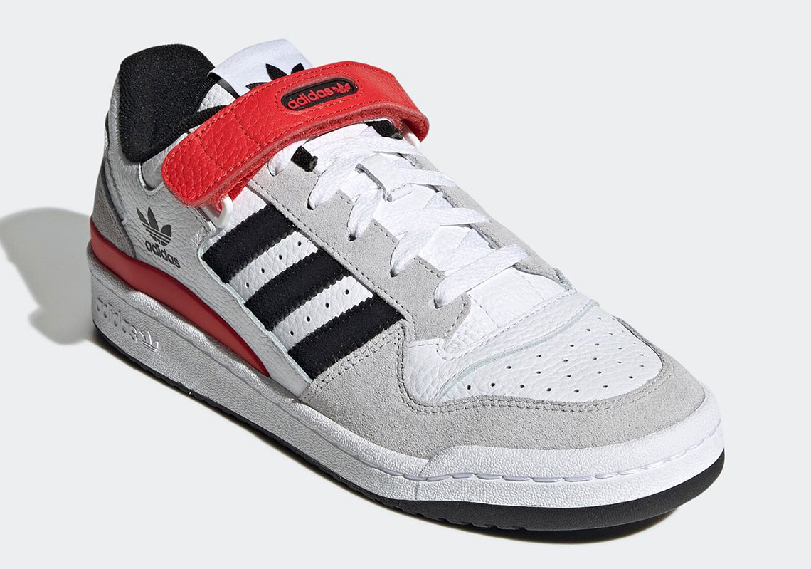 Adidas Forum Low White Grey Black Red Gy3249 7