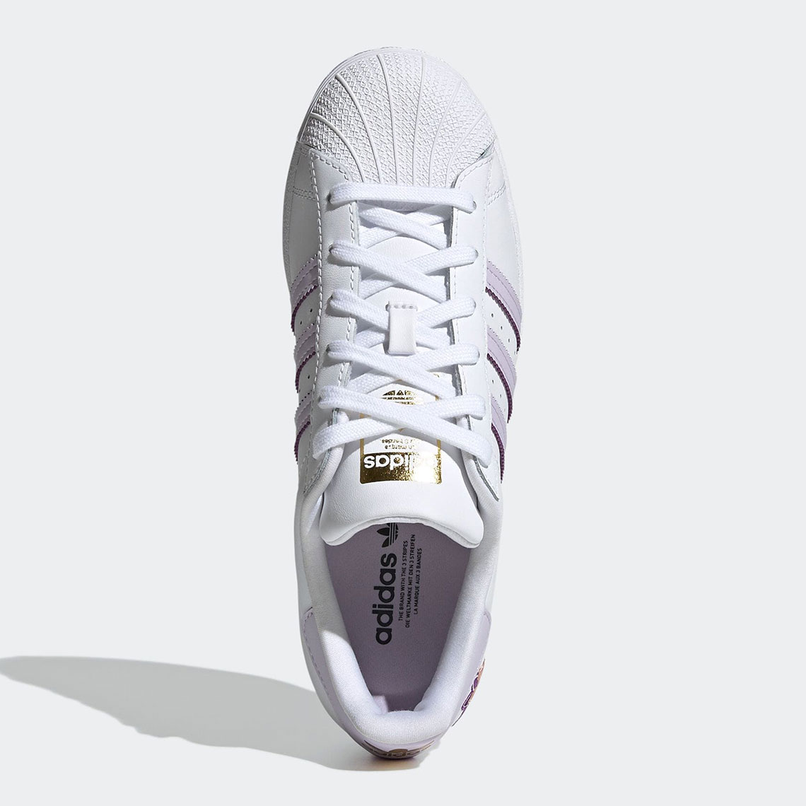 Adidas Superstar Cloud White Purple Tint Matte Gold Gz8143 4