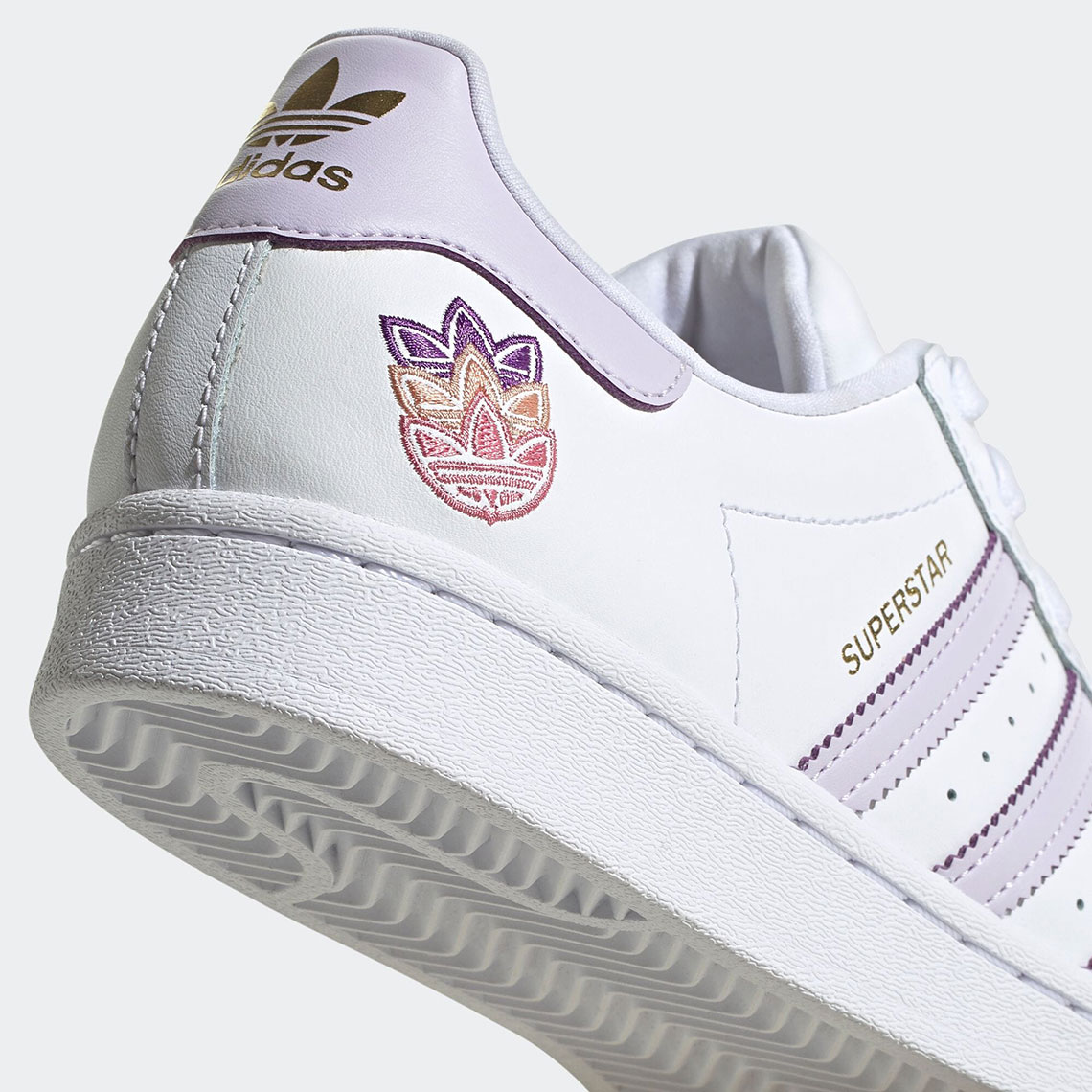 Adidas Superstar Cloud White Purple Tint Matte Gold Gz8143 7