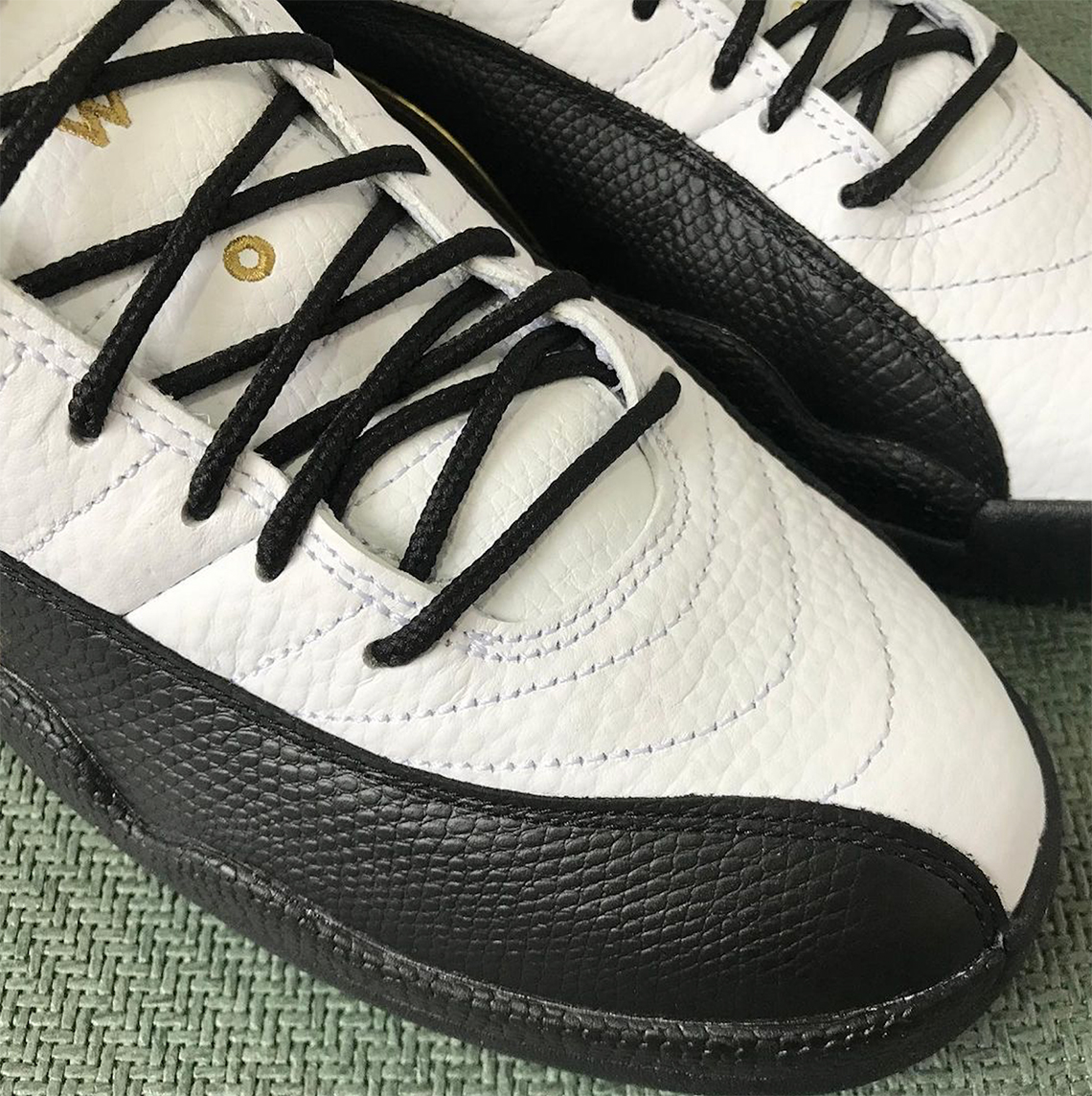 Air Jordan 12 Royalty White Black Metallic Gold Release Date 4