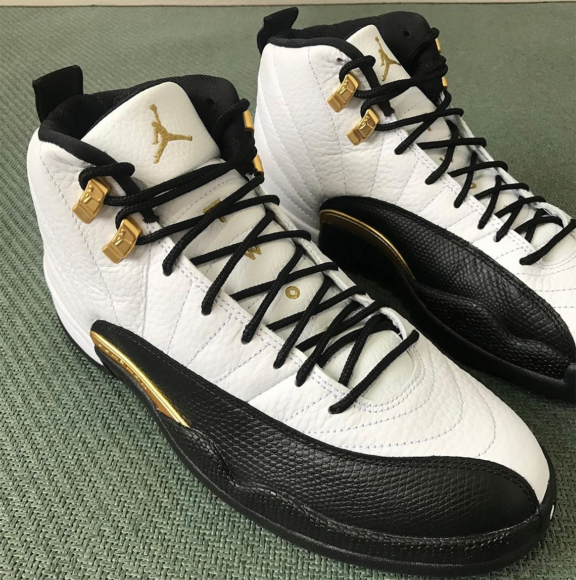 Air Jordan 12 Royalty White Black Metallic Gold Release Date 5