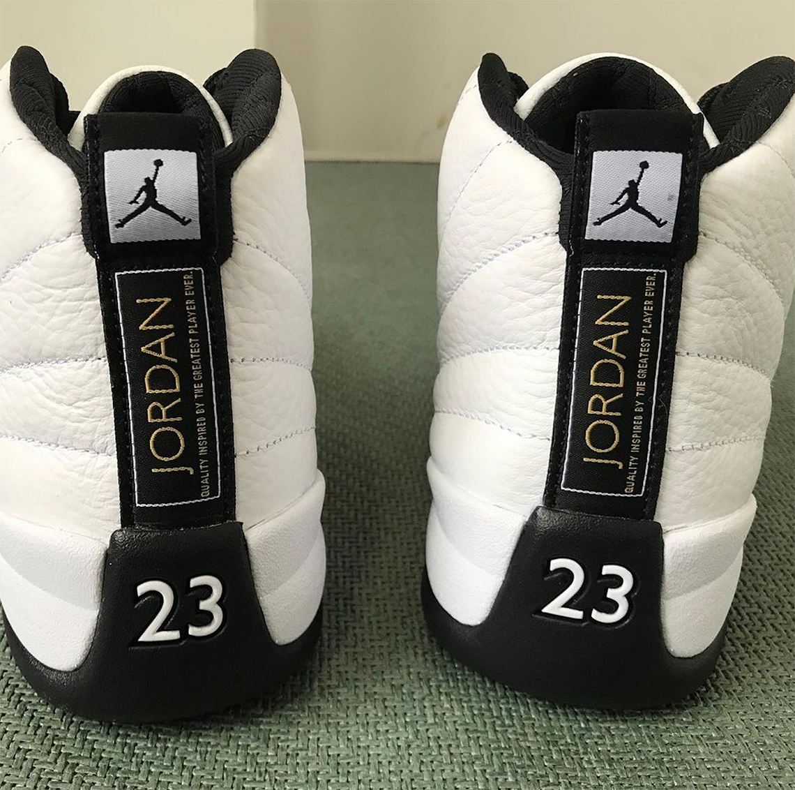 Air Jordan 12 Royalty White Black Metallic Gold Release Date 7