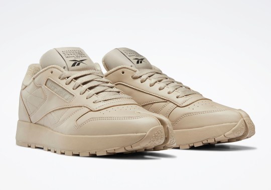 Maison Margiela Prepares Their Reebok Classic Leather Tabi In Tan