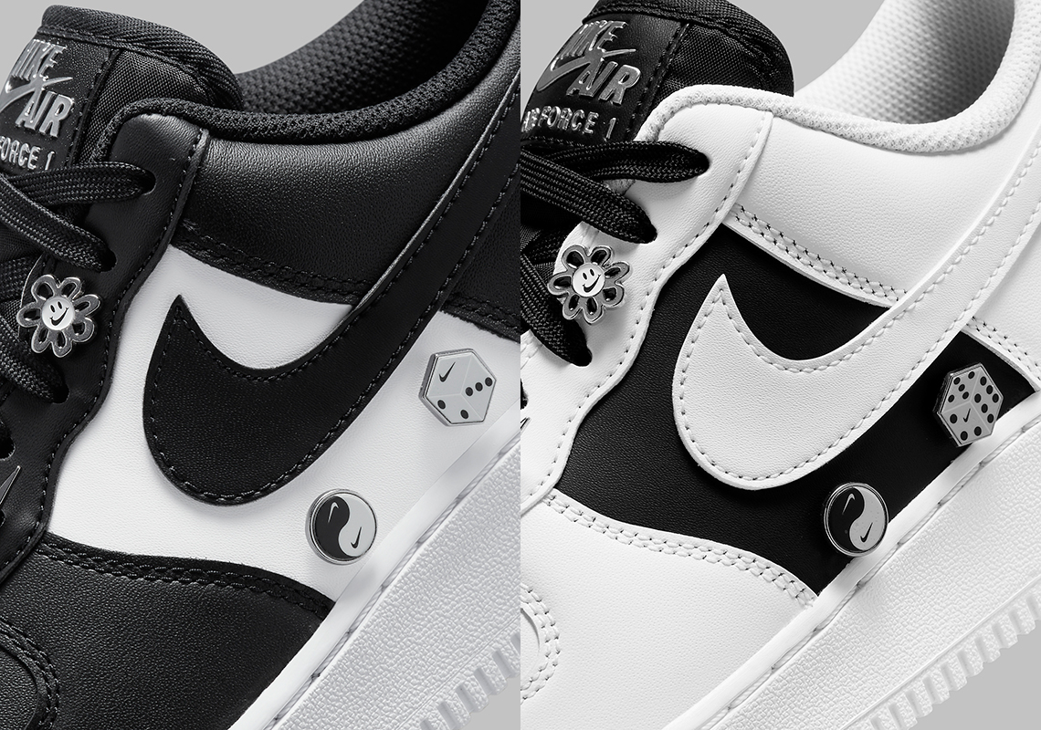 Silver Accessories Arrive Alongside This Inverted Set Of Nike Air Force 1s