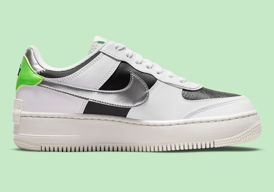 Nike Air Force 1 Shadow Silver Metallic Dn8006 100 3