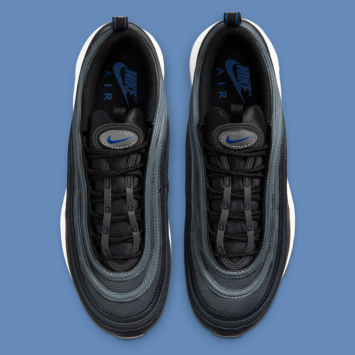 Nike Air Max 97 Black Metallic Silver Racer Blue Dm9105 001 1