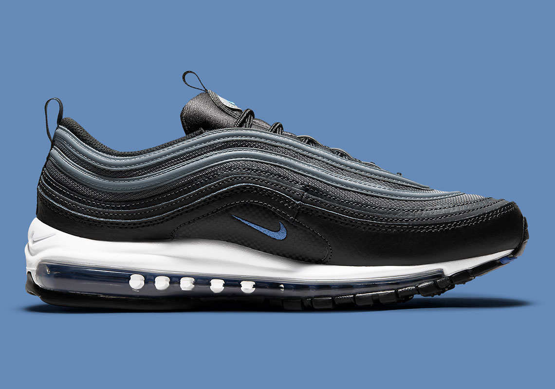 Nike Air Max 97 Black Metallic Silver Racer Blue Dm9105 001 2