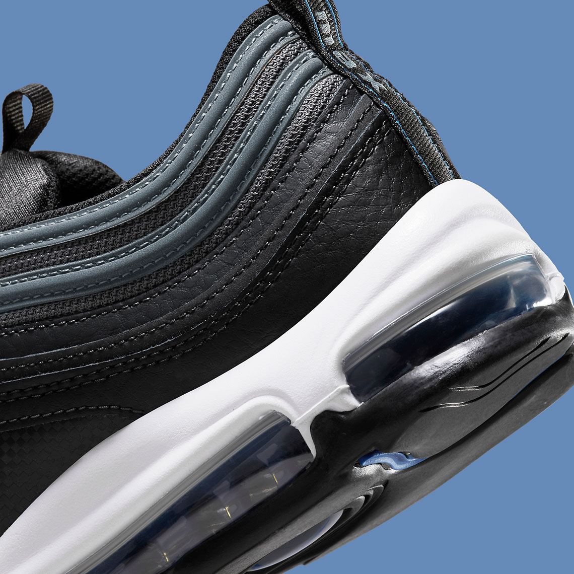 Nike Air Max 97 Black Metallic Silver Racer Blue Dm9105 001 5