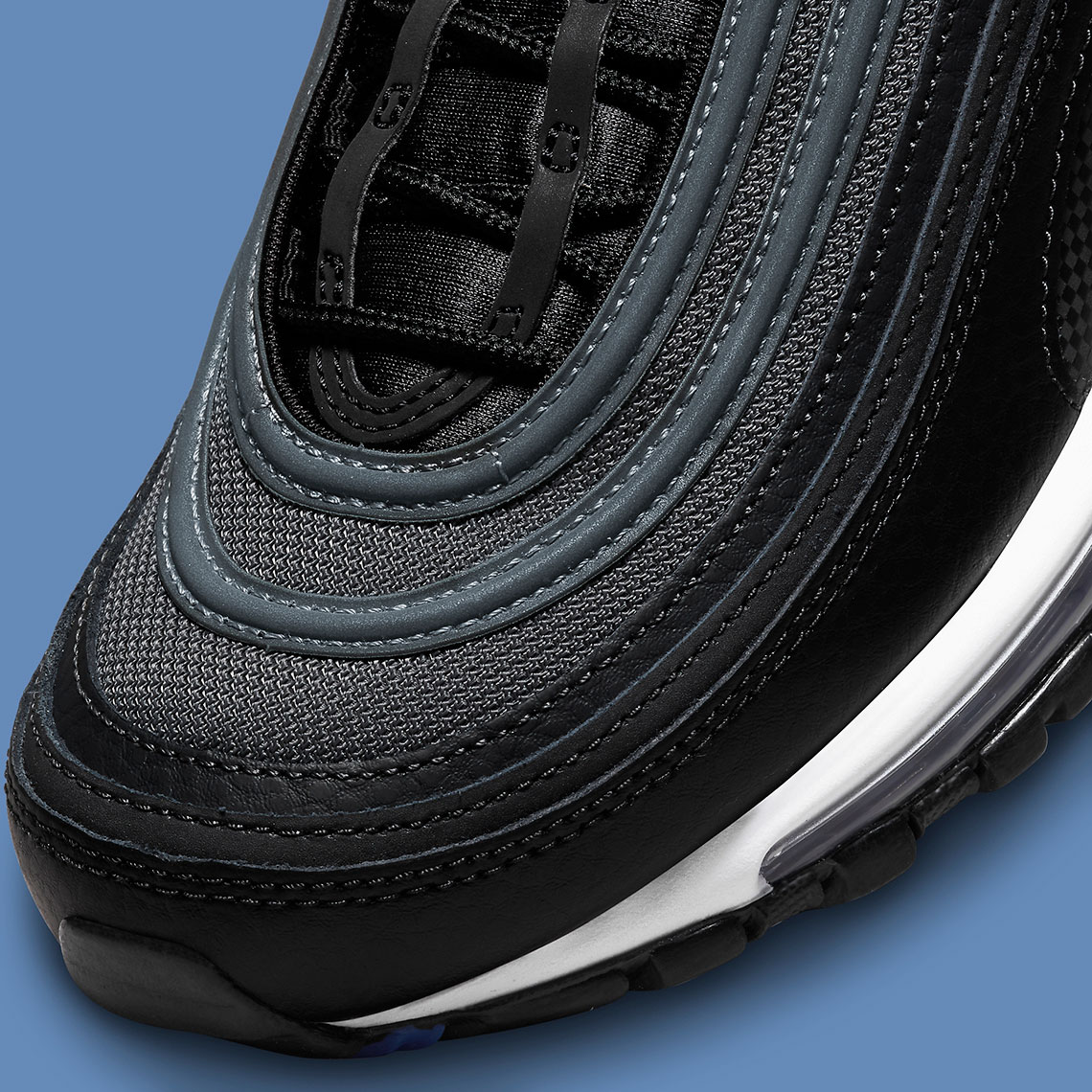 Nike Air Max 97 Black Metallic Silver Racer Blue Dm9105 001 7