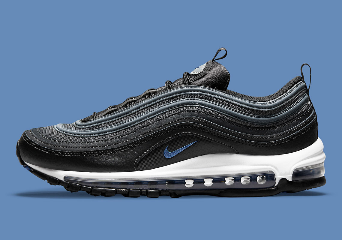 Nike Air Max 97 Black Metallic Silver Racer Blue Dm9105 001 8