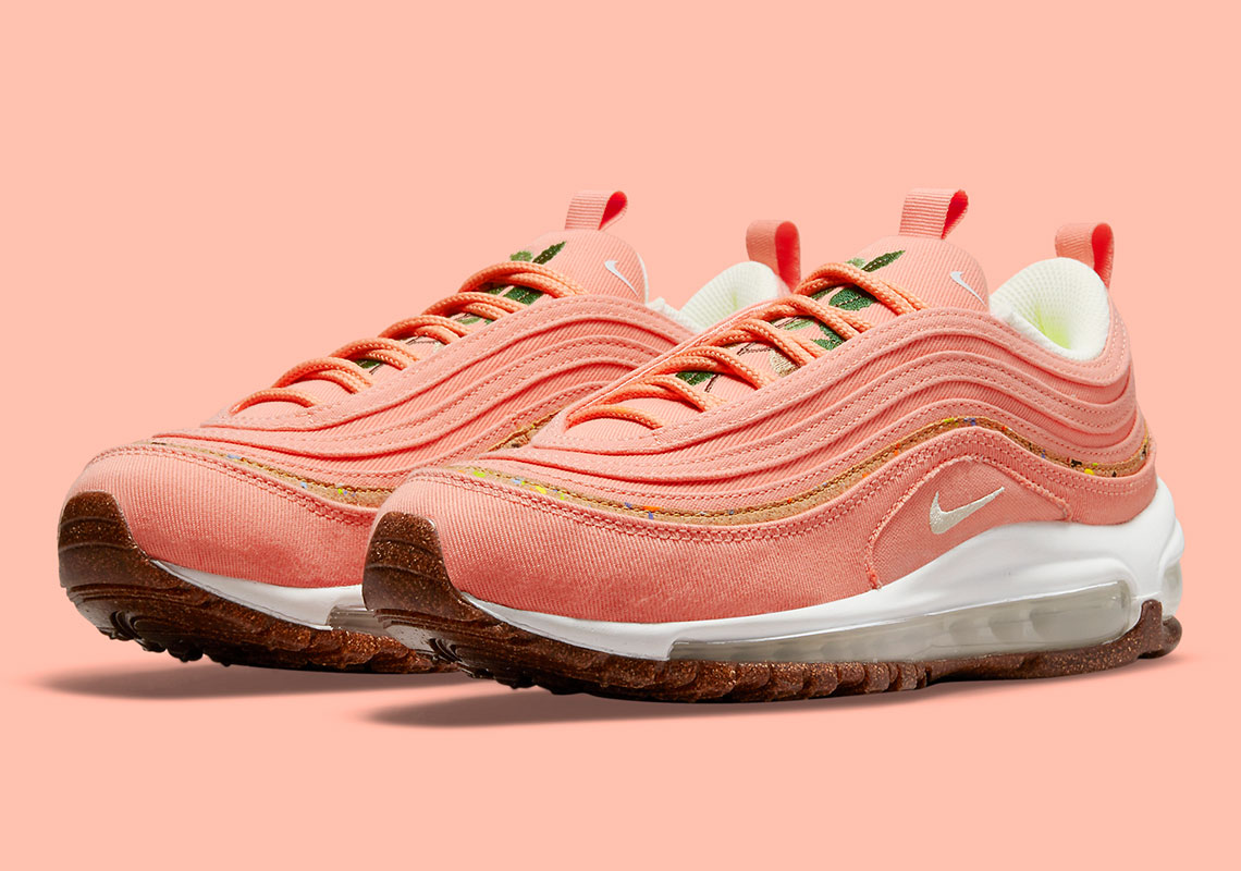 Another Cork-Themed Nike Air Max 97 Has Blossomed In A Light Coral Wash