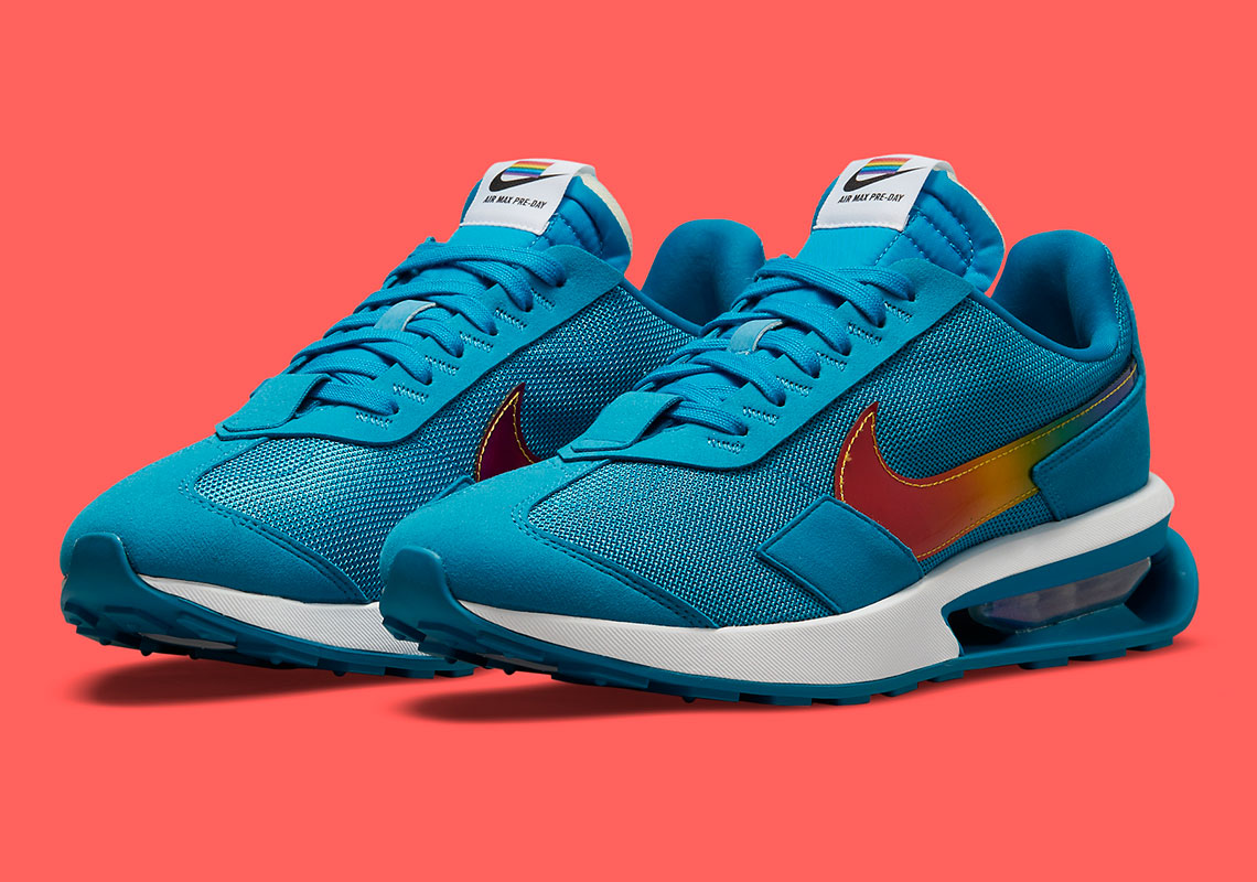 The Nike Air Max Pre-Day "Be True" Brings Rainbow Swooshes To The Bright Blue Upper