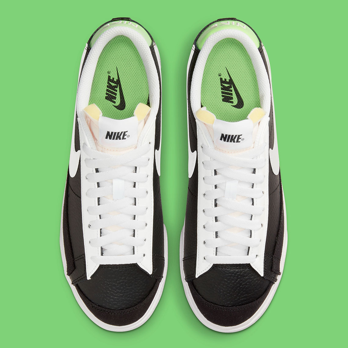 Nike Blazer Low Black Silver Metallic Green Dn8010 001 7