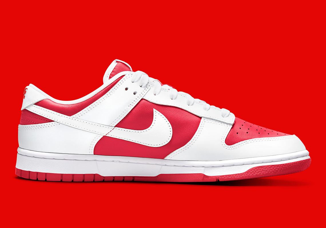 Nike Dunk Low White University Red Dd1391 600 Release Date 1