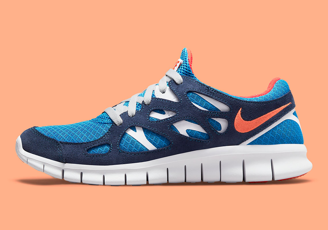 Nike Free Run 2 Retro Navy Orange 537732 403 1