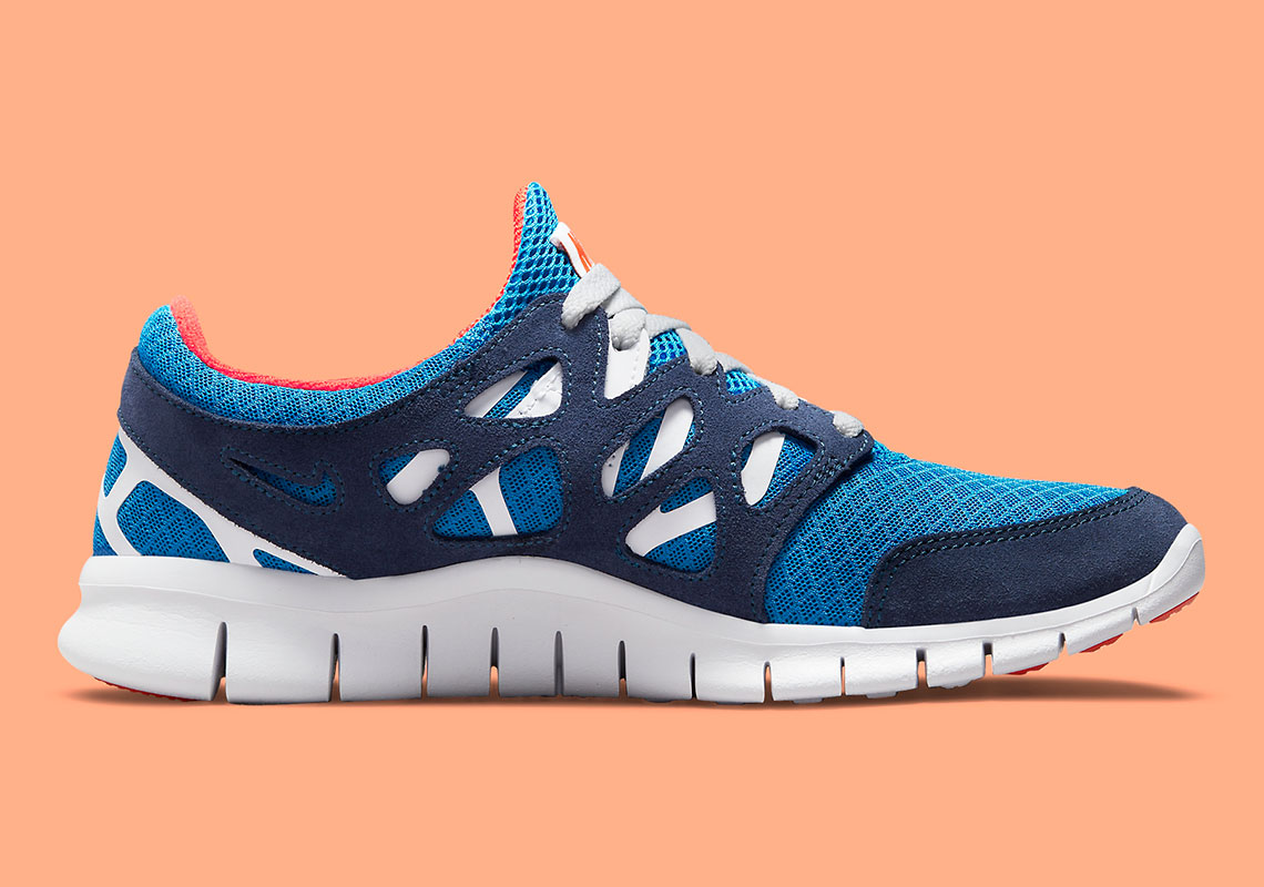 Nike Free Run 2 Retro Navy Orange 537732 403 6