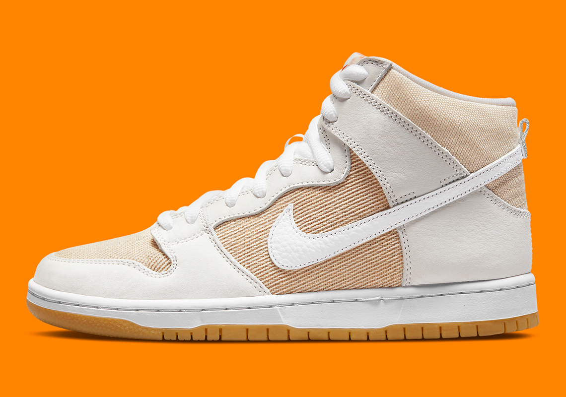 Nike Sb Dunk High Iso Unbleached Da9626 100 7