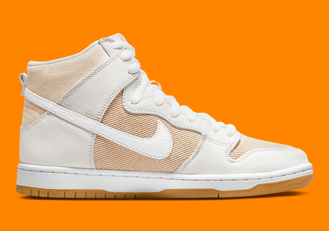 Nike Sb Dunk High Iso Unbleached Da9626 100 9