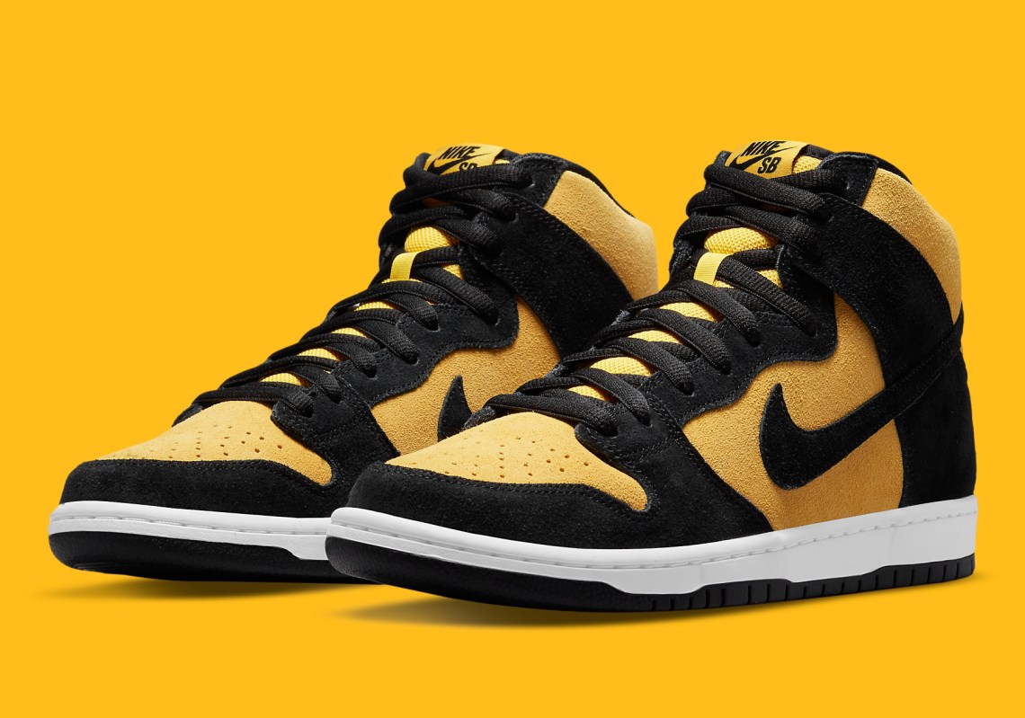 Nike Sb Dunk High Yellow Black Db1640 001 2