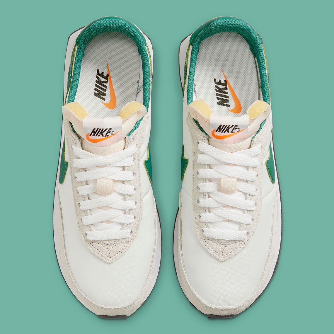 Nike Waffle Trainer 2 White Green Orange Da8291 001 6