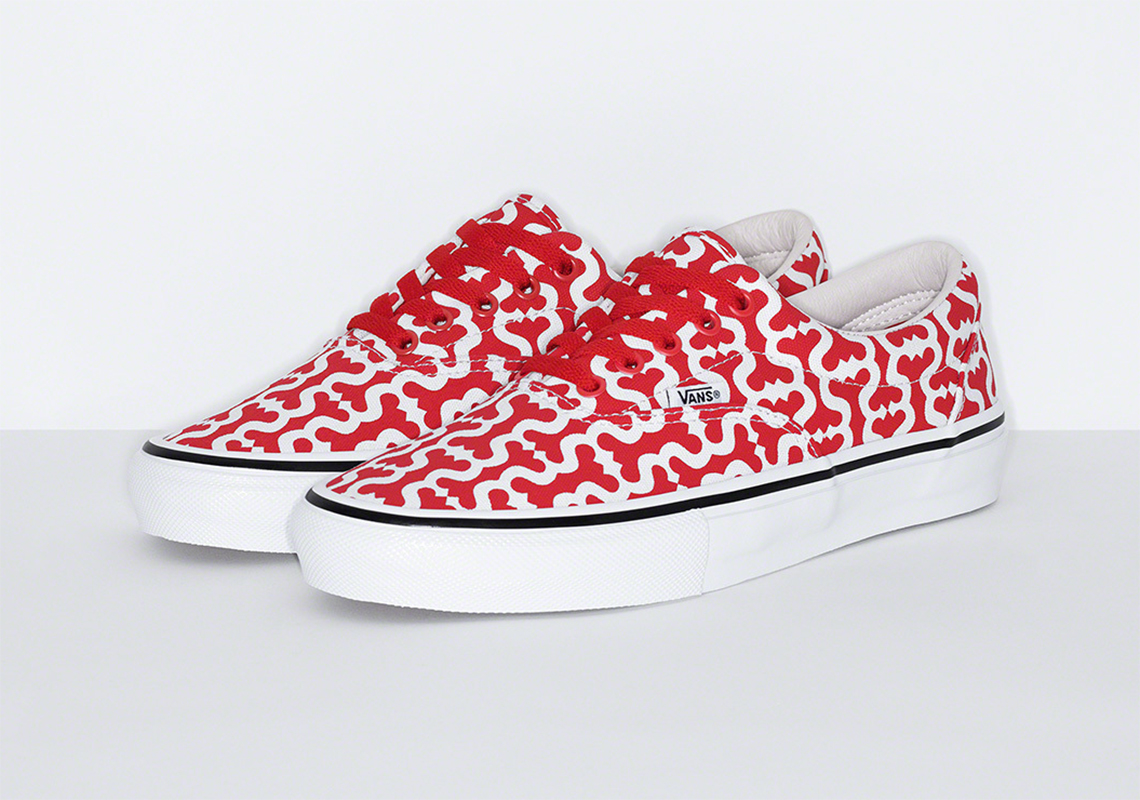 Supreme Vans Skate Era Red Monogram S Logo 1