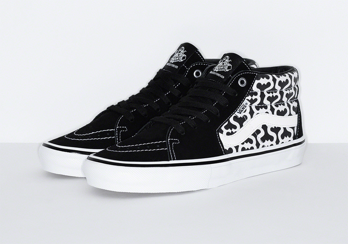 Supreme Vans Skate Grosso Black Monogram S Logo 1