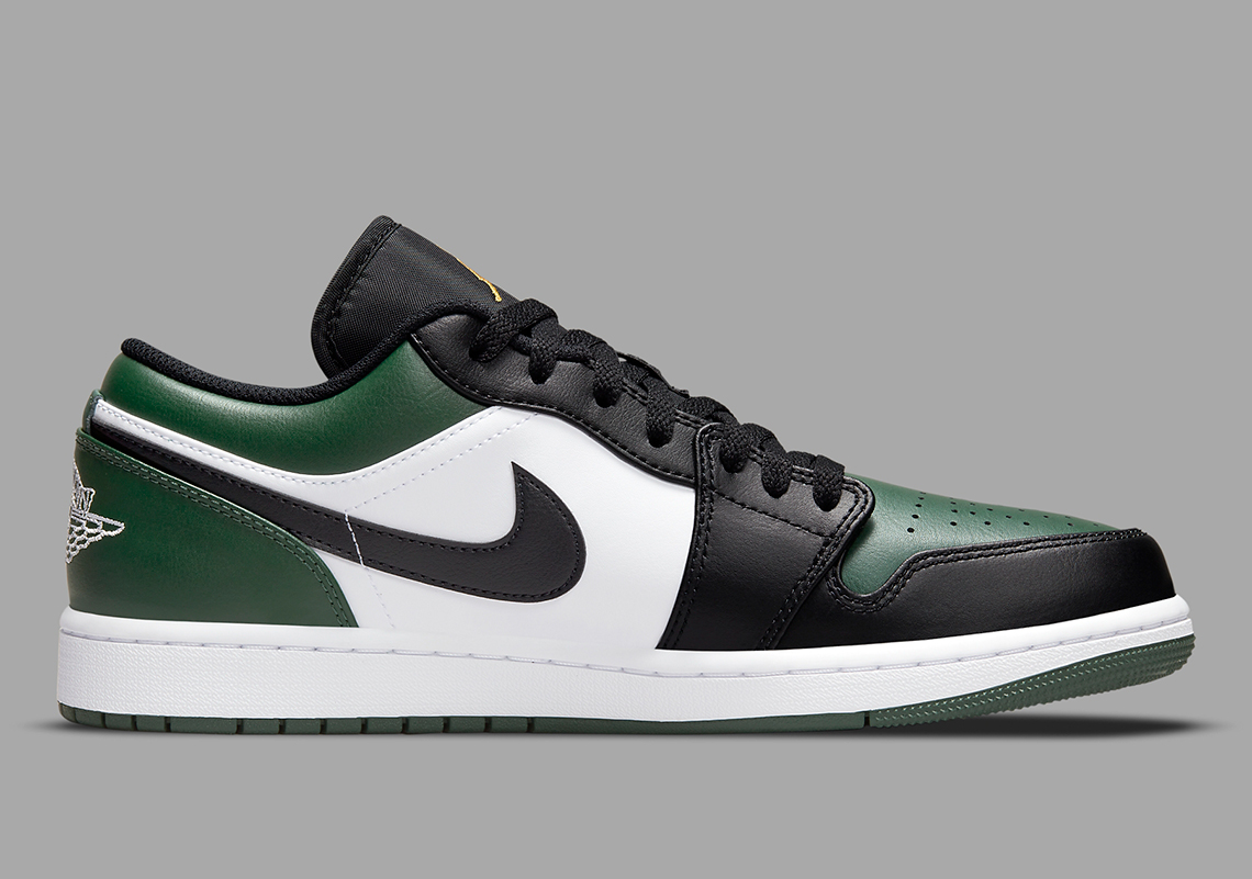 Air Jordan 1 Low Green Toe 553558 371 2