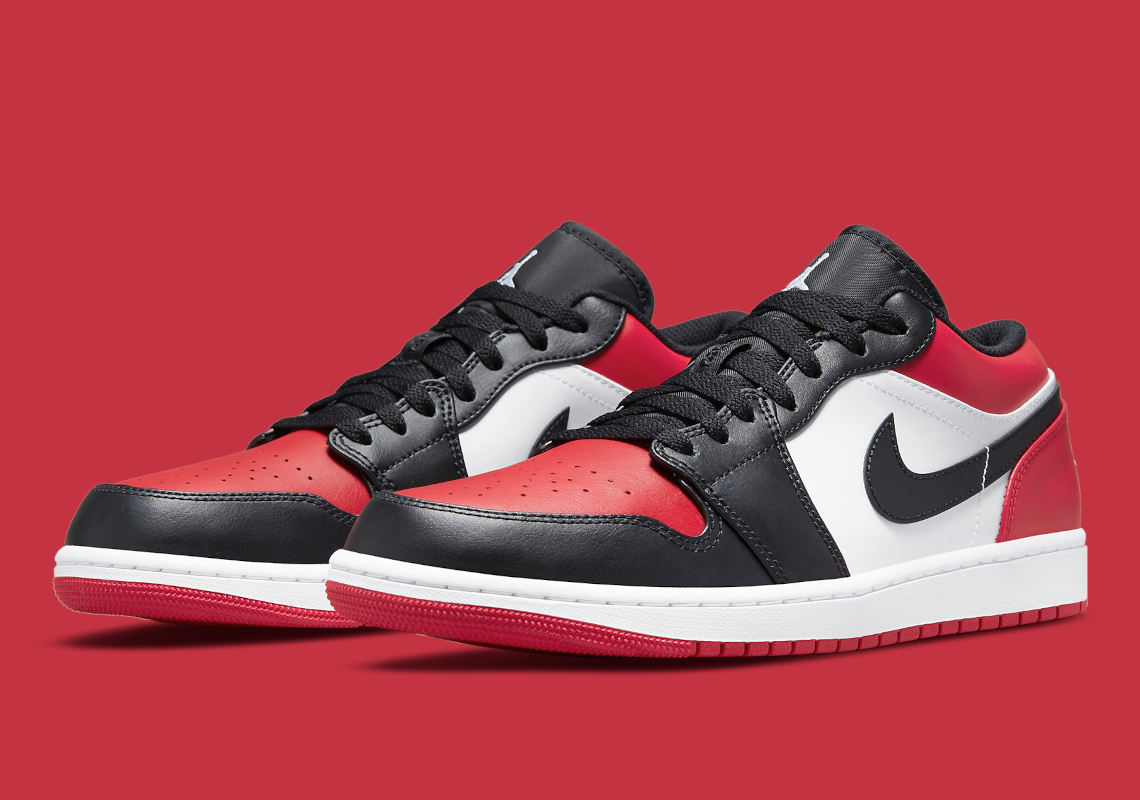 Official Images Of The Air Jordan 1 Low "Bred Toe"